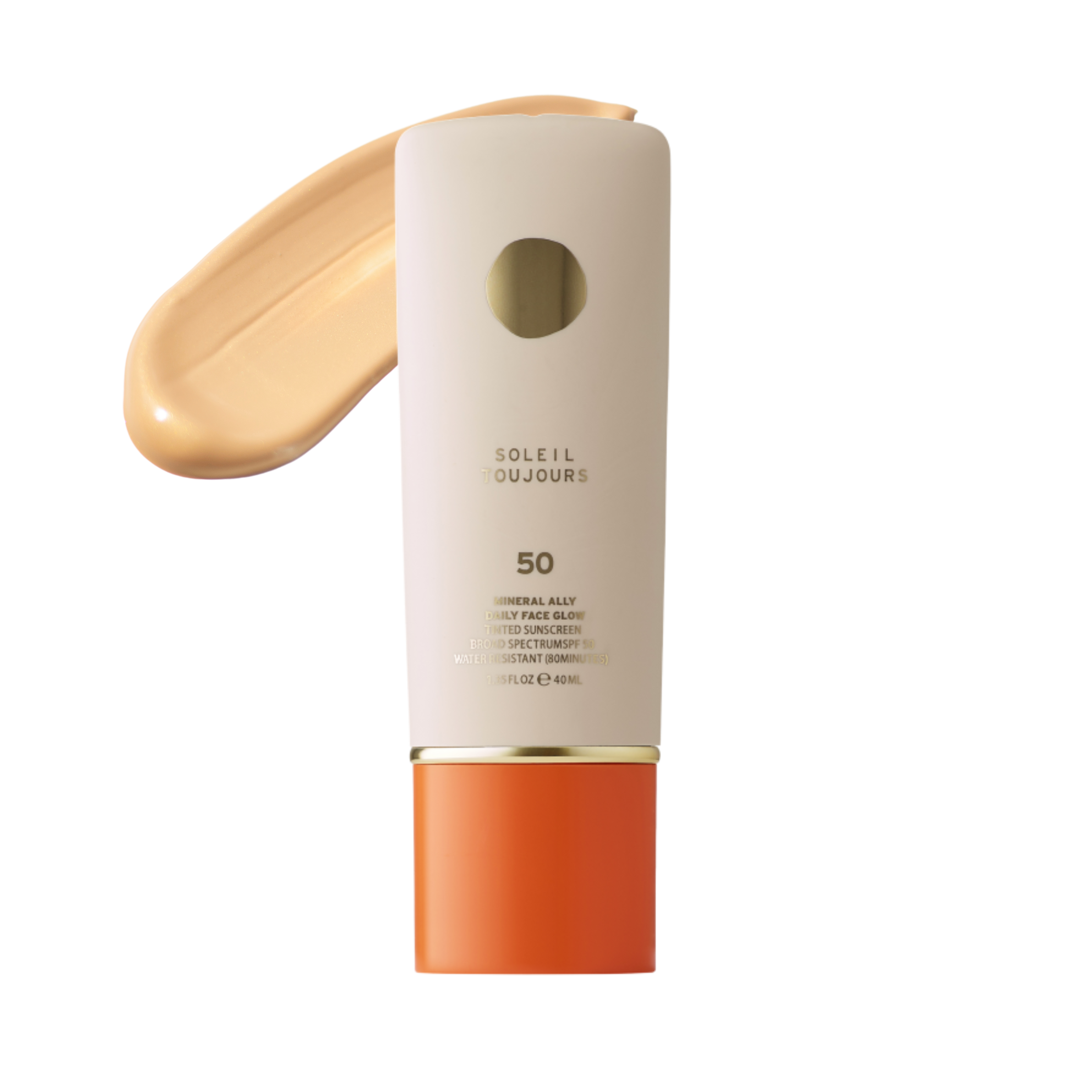 Face Glow Tinted Moisturizer Mineral SPF 50 with Vitamin C & Niacinamide Soleil Toujours