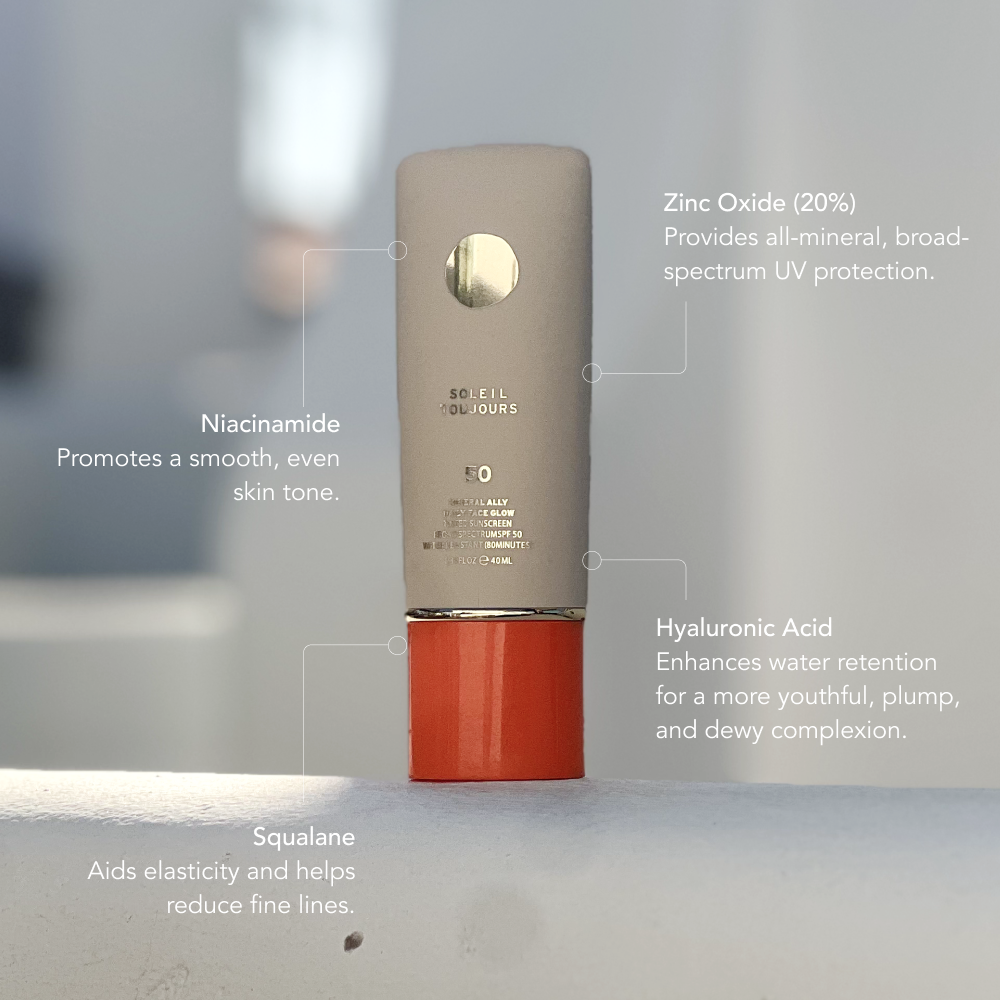 Face Glow Tinted Moisturizer Mineral SPF 50 with Vitamin C & Niacinamide